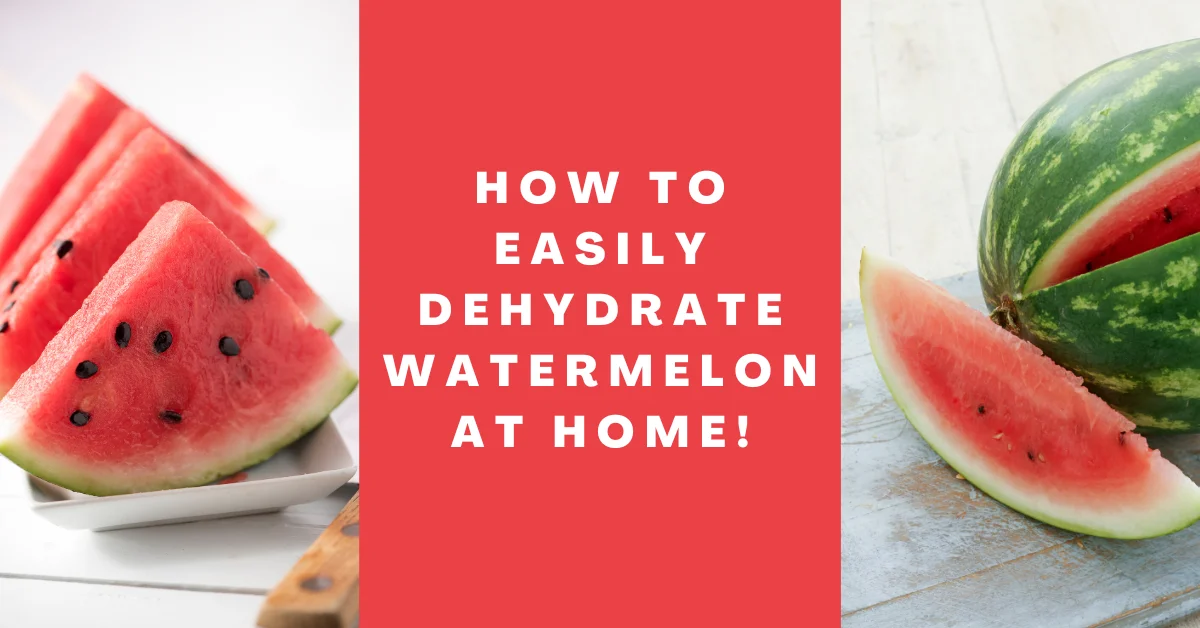 can you dehydrate watermelon