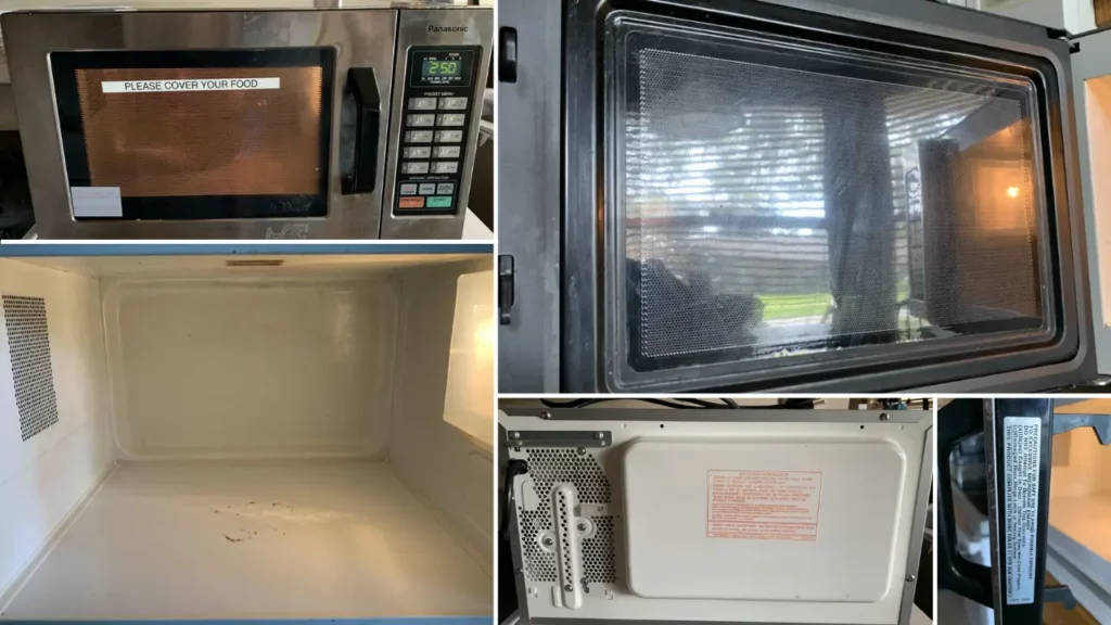 Panasonic NE-1054F tested in kitchen commercial microwave