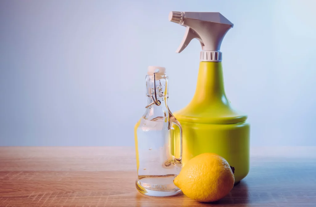 baking soda, vinegar and lemon for cleaning air fryer