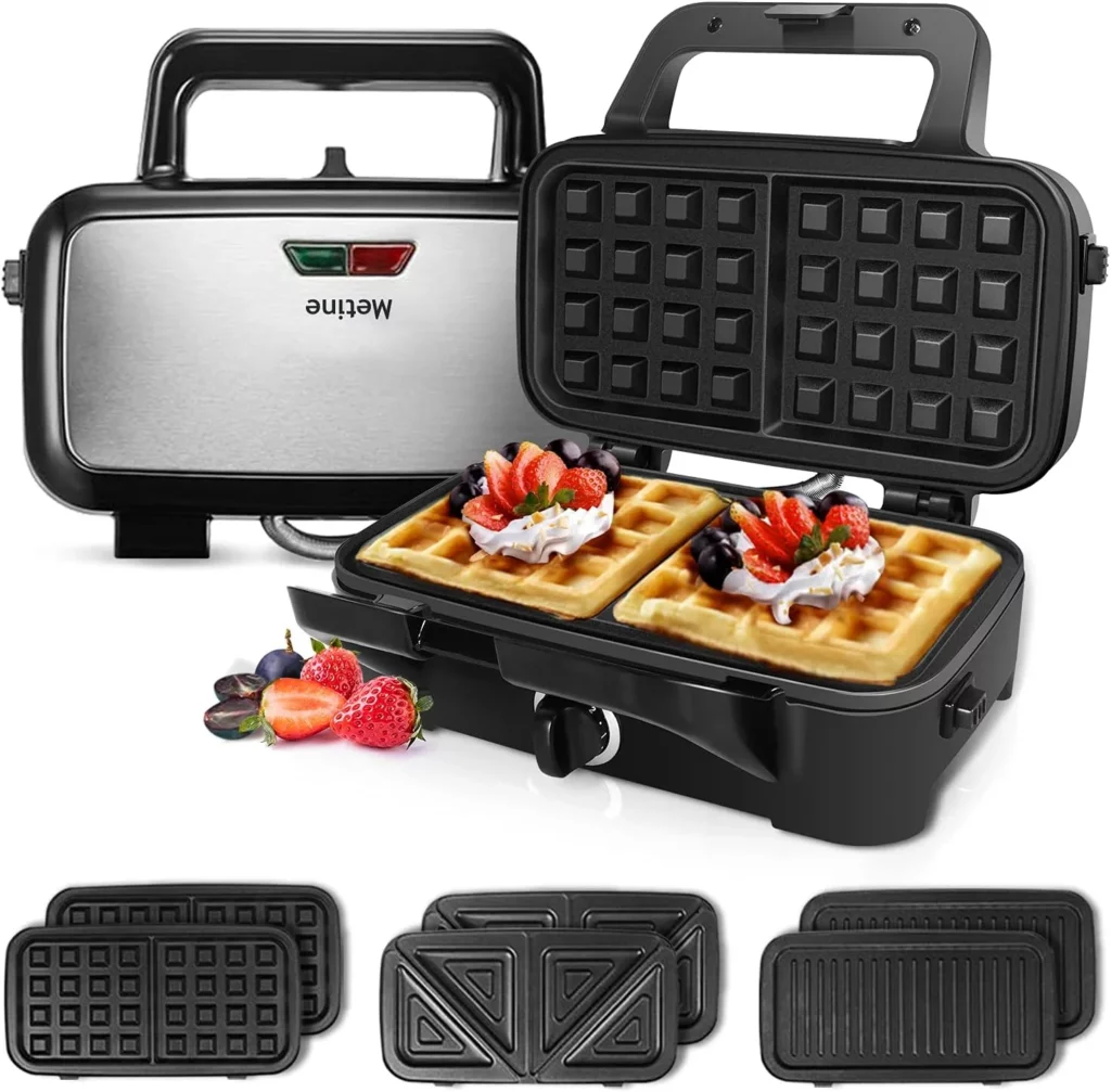 3. Metine 3-in-1 Sandwich and Waffle Maker